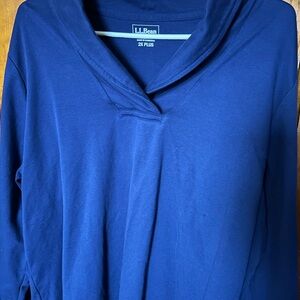 L.L. Bean Blue Long Sleeve Top | 2X